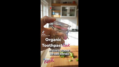 Organic toothpaste making