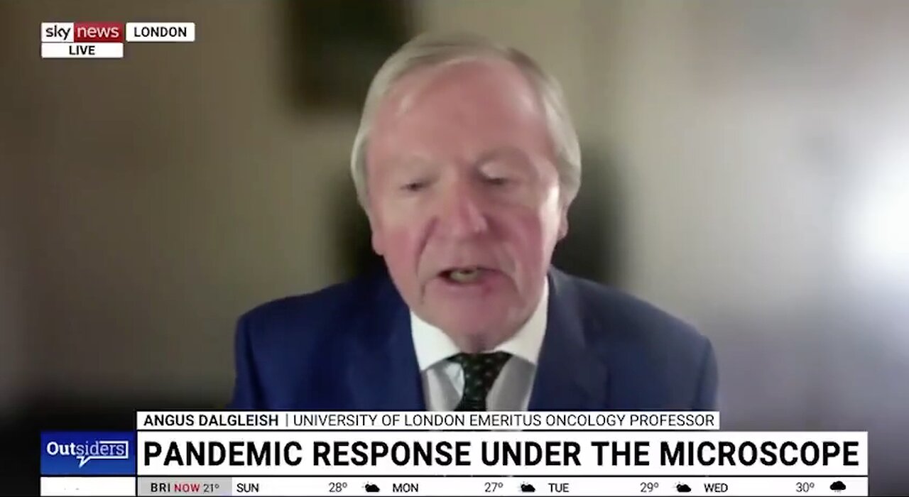 Oncologist Dr. Dalgleish: "These Were Not Vaccines, Never Safe or Effective”