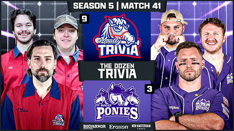 Booze Ponies vs. Mostly Trivia | Match 41, Season 5 - The Dozen Trivia League