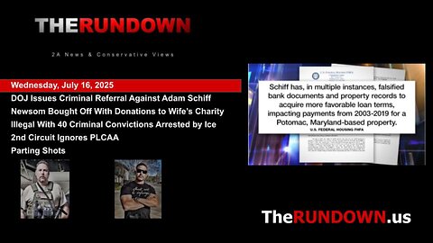 #942 - Sen. Adam Schiff is About to Find Out That "No One is Above The Law"