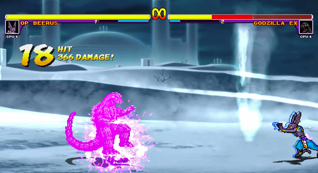 Wrath of the Gods! OP Beerus vs Godzilla EX