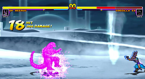 Wrath of the Gods! OP Beerus vs Godzilla EX