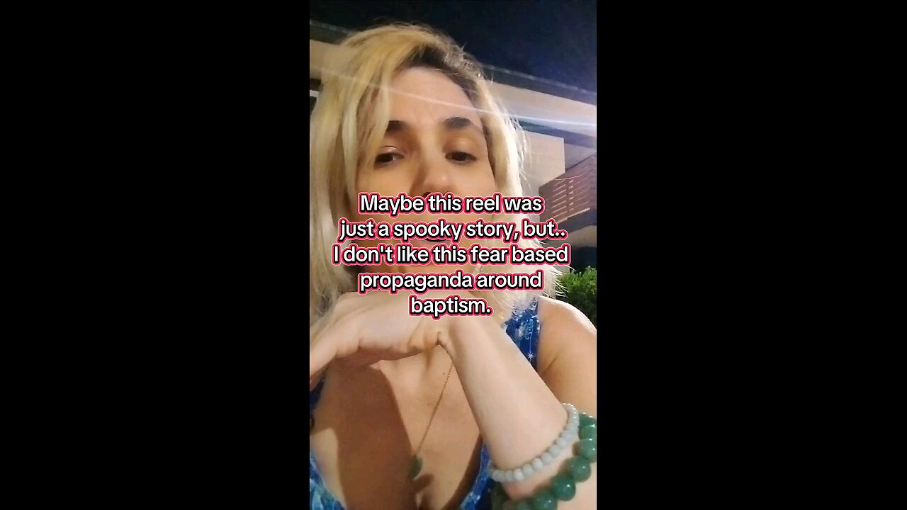 Fear based spiritual propaganda-baptism
