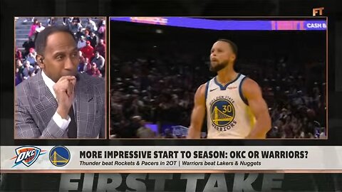 THUNDER OR WARRIORS had a more impressive start? 'But who did they play?'