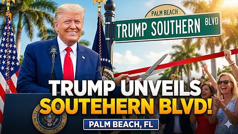 Trump Attends Southern Boulevard Dedication Ceremony in Palm Beach