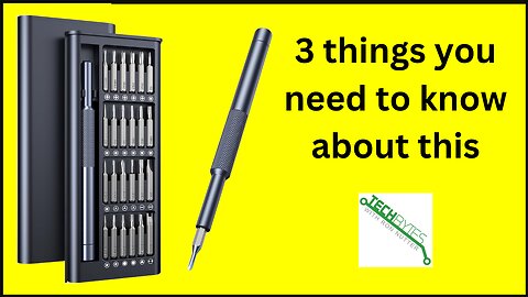 3 thing to know about the AXTH 25-in-1 Small Precision Screwdriver Set
