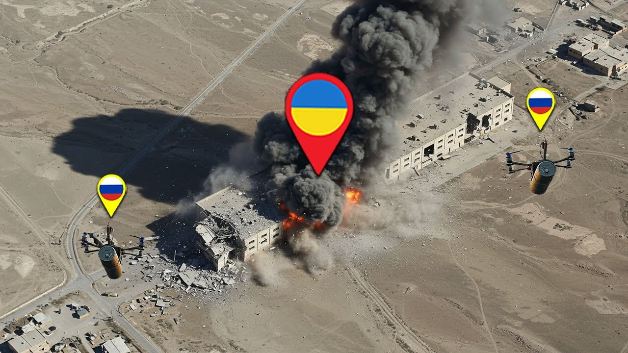 Russian Drones Destroy Ukraine's Most Important Supply Centers!
