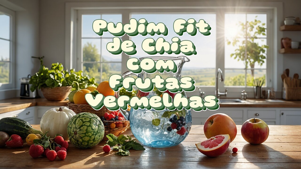 Pudim Fit de Chia com Frutas Vermelhas!