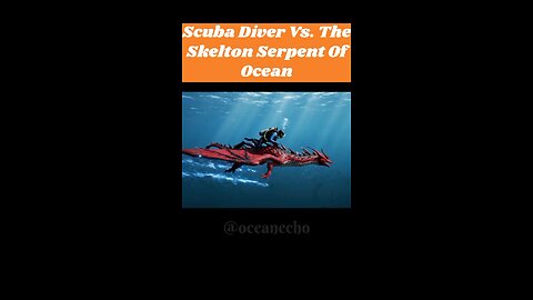Scuba Diver Battles Giant Skeleton Serpent in Sunken Atlantis | Underwater Horror Adventure