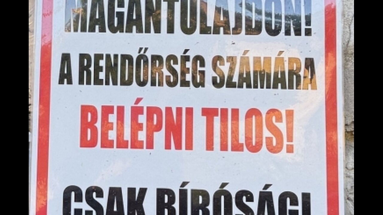 "A rendőrség számára belépni tilos!"
