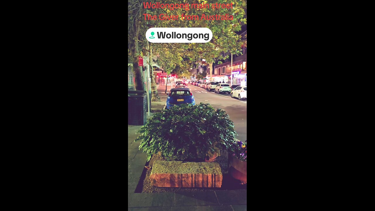 Wollongong Main street night time