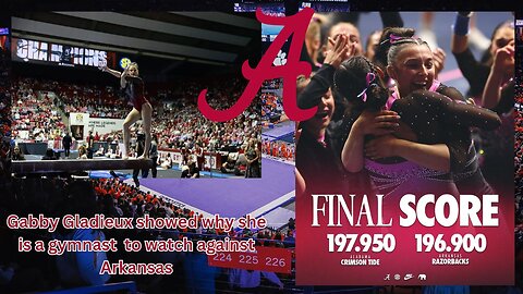 Gabby Gladiux is showing how to be a solid backbone gymnast at Alabama
