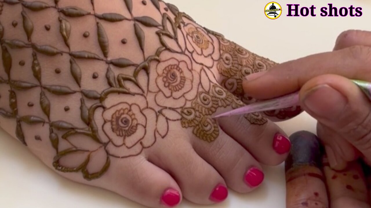 The traditional art of henna in India