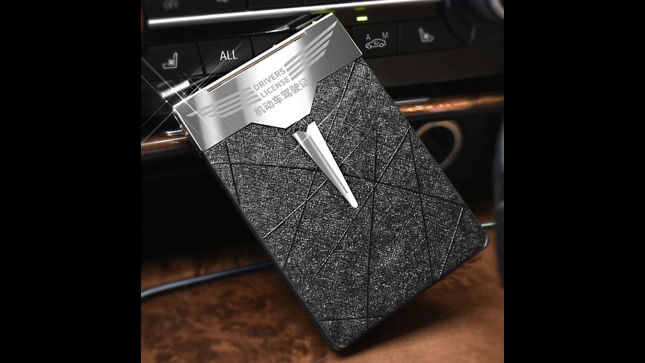 Dual-Layer Magnetic Card Holder, for Driver's License, Business Card, Bank Card & More