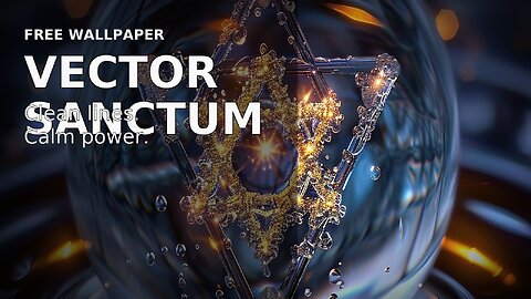 VECTOR SANCTUM — clean lines, calm power.