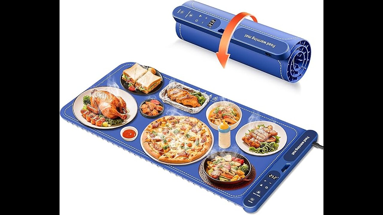 “This Silicone Warming Mat Heats Food in 8 Seconds?! 🔥”