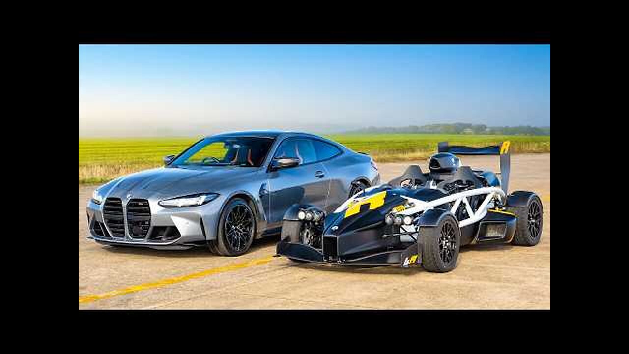 BMW M4 v Ariel Atom 4R DRAG RACE