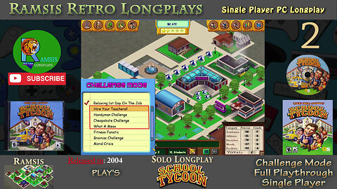 School Tycoon | PC Game | 2004 | Beginner Levels #2-5 | Challenge Mode