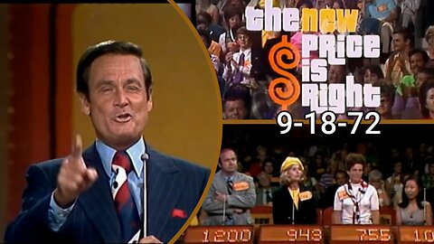 The New Price Is Right | Early Bob Barker Episode from Sept. 18, 1972 – Game Show Gold!