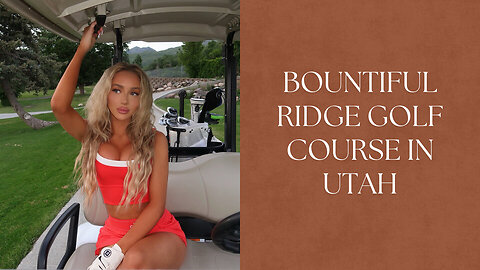 "Golden Hour Golf Gone Wrong? ⛳🌅 Will She Beat the Sprinklers at Bountiful Ridge?"