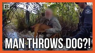 Absolute Monster! Suspect Throws Dog at Police Officers in Escape Attempt