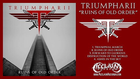 TRIUMPHARII – “Ruins of Old Order” Martial Industrial with Dark Ambient Atmosphere