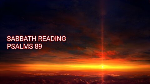 PSALMS 89 WATCH FULL VIDEO LEARNING WITH THE FAMILY ENOCH777