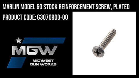 Marlin Model 60 Stock Reinforcement Screw, Plated - G3070900-00