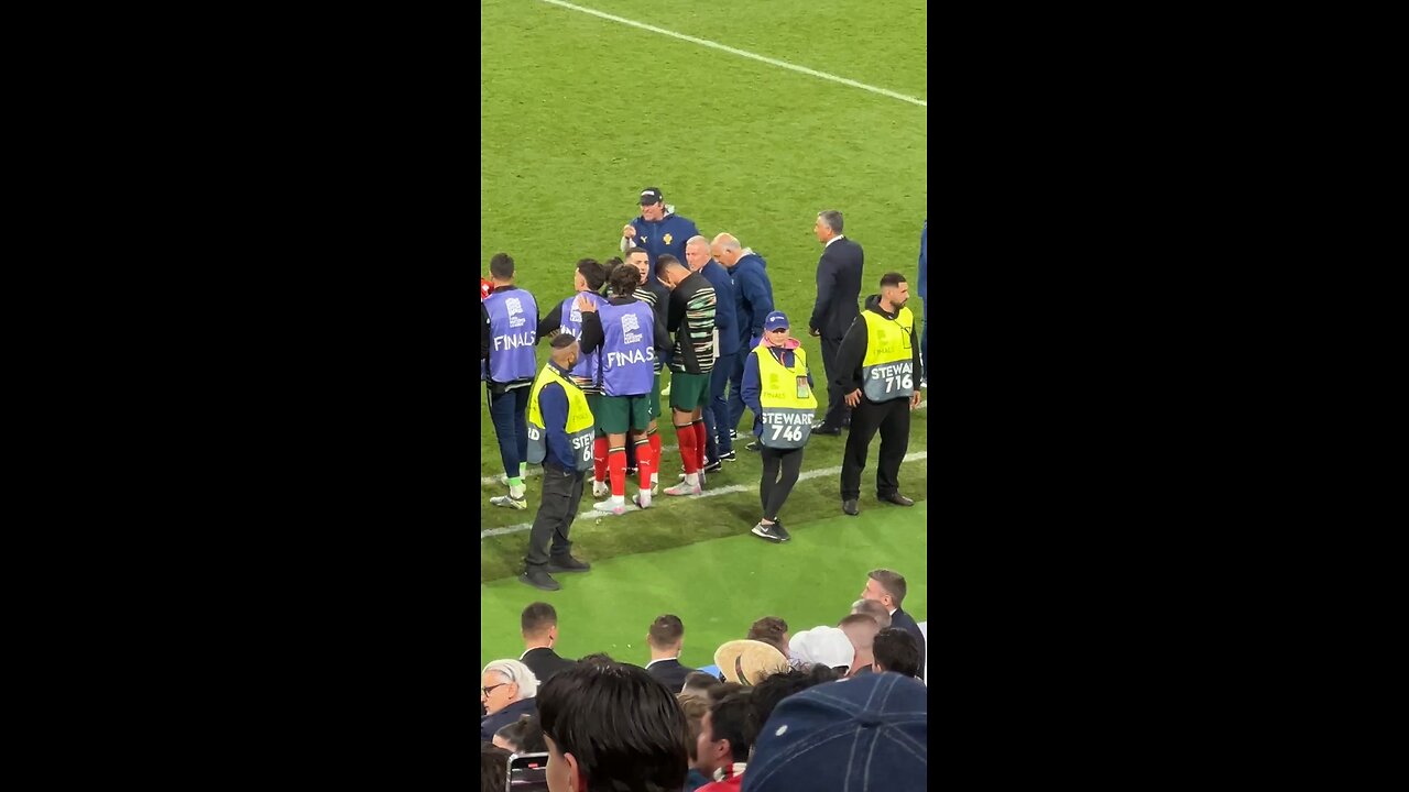 GOAT 4Ever 🤴🏽🐐⚽️ #cr7 #nationsleague #ronaldo #fyp