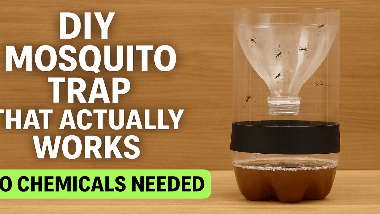 DIY Mosquito Trap That Actually Works – No Chemicals Needed!