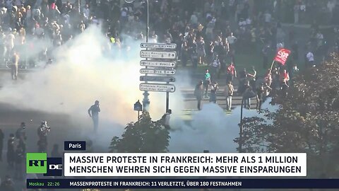 Massive Proteste in Frankreich gegen Sparpläne der Regierung