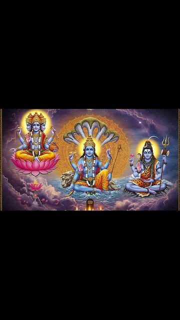 🌌 The Power of Three: Brahma, Vishnu & Shiva – Guardians of the Universe ✨