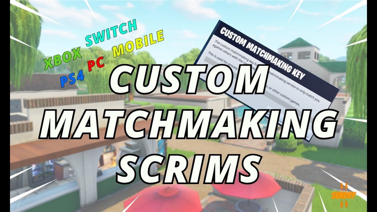 (NAE) Custom Matchmaking Key - Fortnite Live Stream - Xbox PS4 PC3