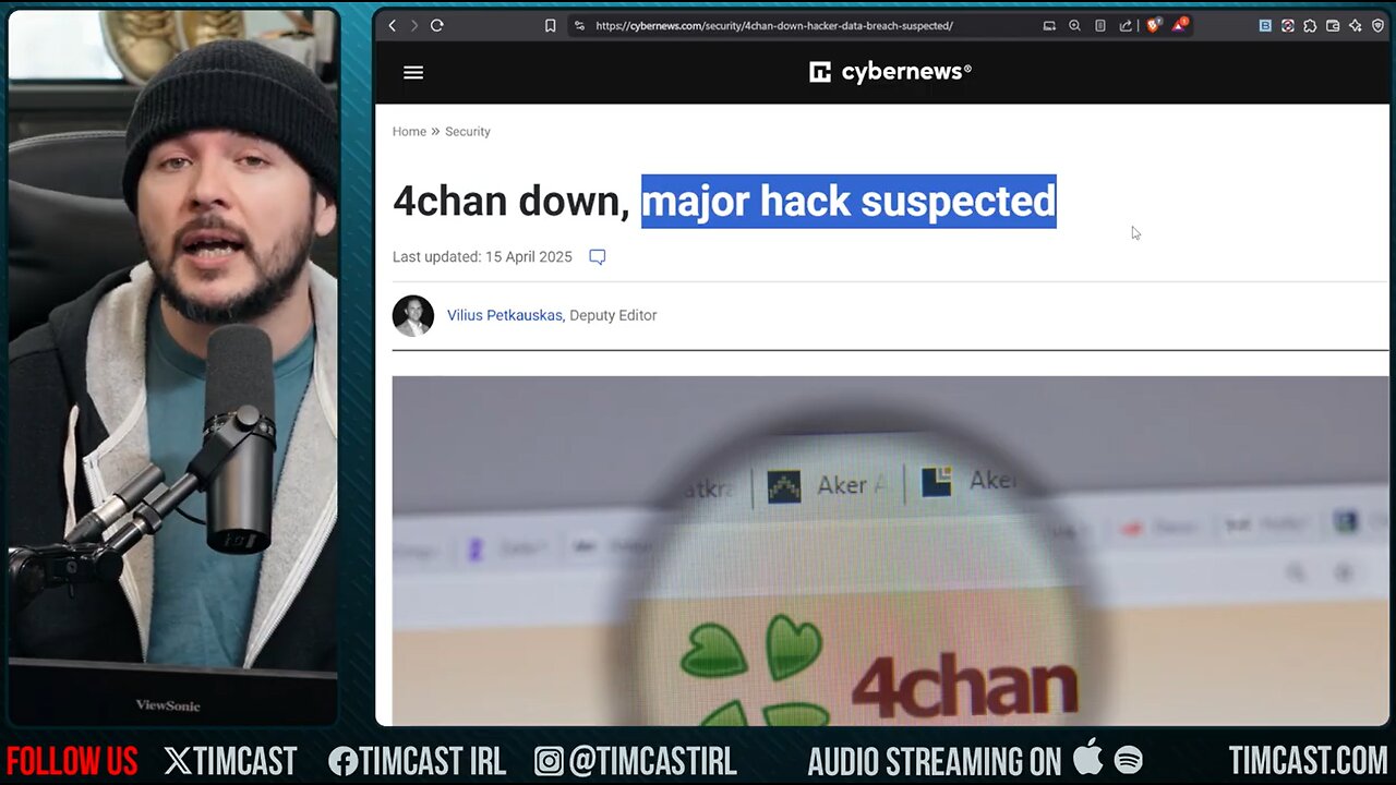 4Chan HACKED And TAKEN DOWN, Hackers Leaking Moderator Info, The Internet Is OVER, End Of An Era