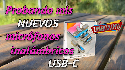 Probando mis NUEVOS micrófonos inalámbricos USB-C #microfonosusbc #micrófonos #unboxingmicrofonos