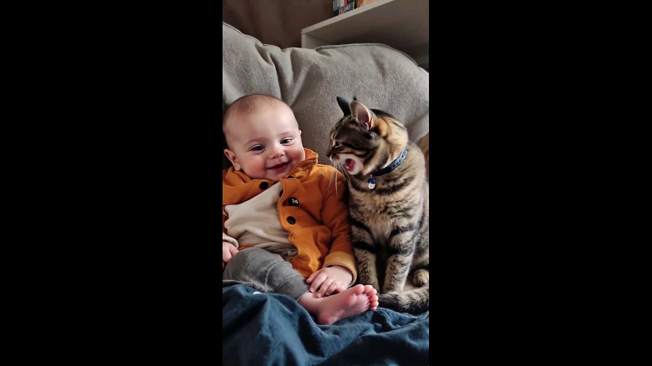 Baby And Cat Bond