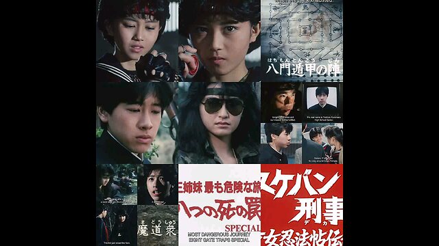 (日本語の音高練習)。スケバン刑事3:少女忍法帖伝奇(テレビ映画)。