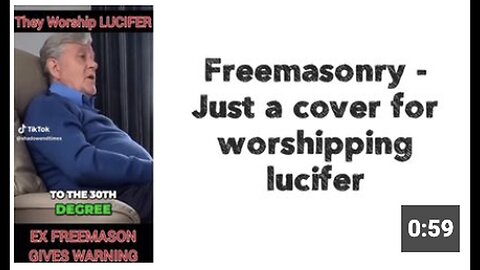 "Freemasonry: A Facade for Lucifer Worship"