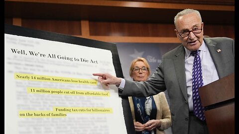 Schumer Changes Name of 'One Big Beautiful Bill' in Last Minute Snit Fit