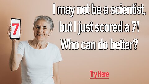 Are you a scientist?