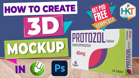How to Create 3D Mockup Packaging in Photoshop & Corel Draw