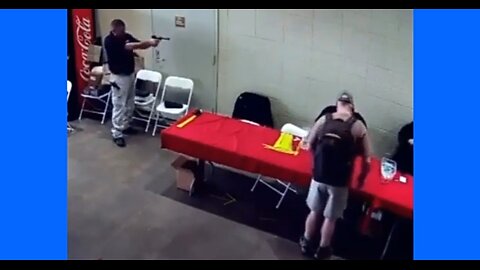 POLICE OFFICER DEMONSTRATES HOW TO ACCIDENTALLY SHOOT SOMEONE IN THE EAR - BACK THE BLUE 🤦🏻‍♀️