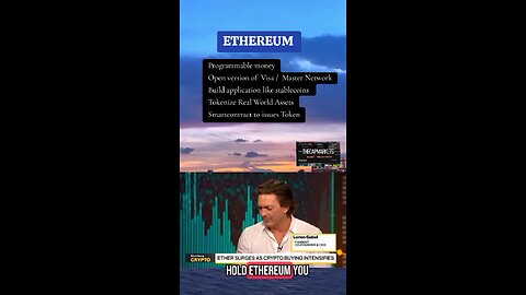 ETHEREUM , PROGRAMMABLE MONEY