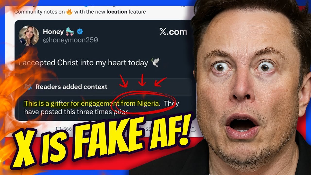 X is FAKE! New Location Feature Reveals LIARS, FRAUDS and SCAMMERS! | Clownfish TV