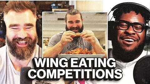 “501 Wings!” - Chiefs Trey Smith and Jason Compare their CRAZIEST wing eating competition stories