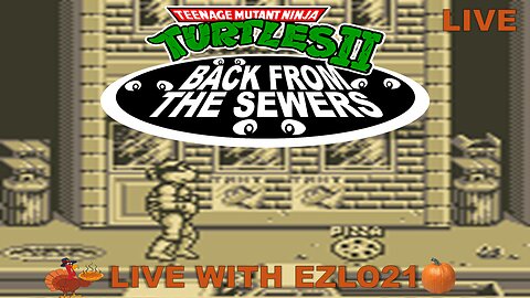 🦃 EZLOGiving Day 29: Gameboy Turtles Return from the Sewers Powered by Pizza! | Live With EZLO21 🍂