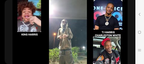 T.I HARRIS GOTT A MESSAGE FO HES SON KING HARRIS TOO CHARLESTON WHITE WHO KEEP ON TALMIN MESS 💪🏾🔵