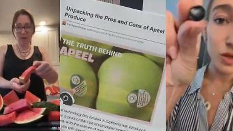 🚨⚠️APEEL TREATMENT - BILL GATES' RUBBER WATERMELONS, RUBBER BLUEBERRIES, & RUBBER AVOCADOS