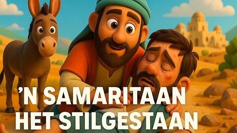 📖 Afrikaanse Bybel lied vir kinders | Die Barmhartige Samaritaan - Luk. 10:25–37 | Lyric Lambs
