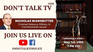 ⚖️DTTV 249⚖️| Live* Q&A with Canadian Criminal Defence, Human Rights, & Constitutional Lawyer…